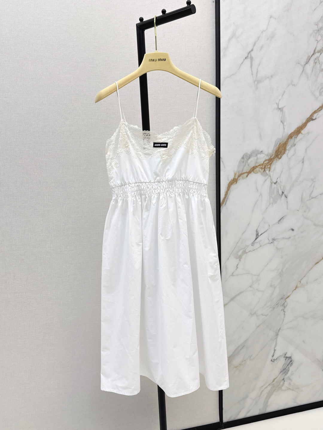 Miu 25ss lace slip dress