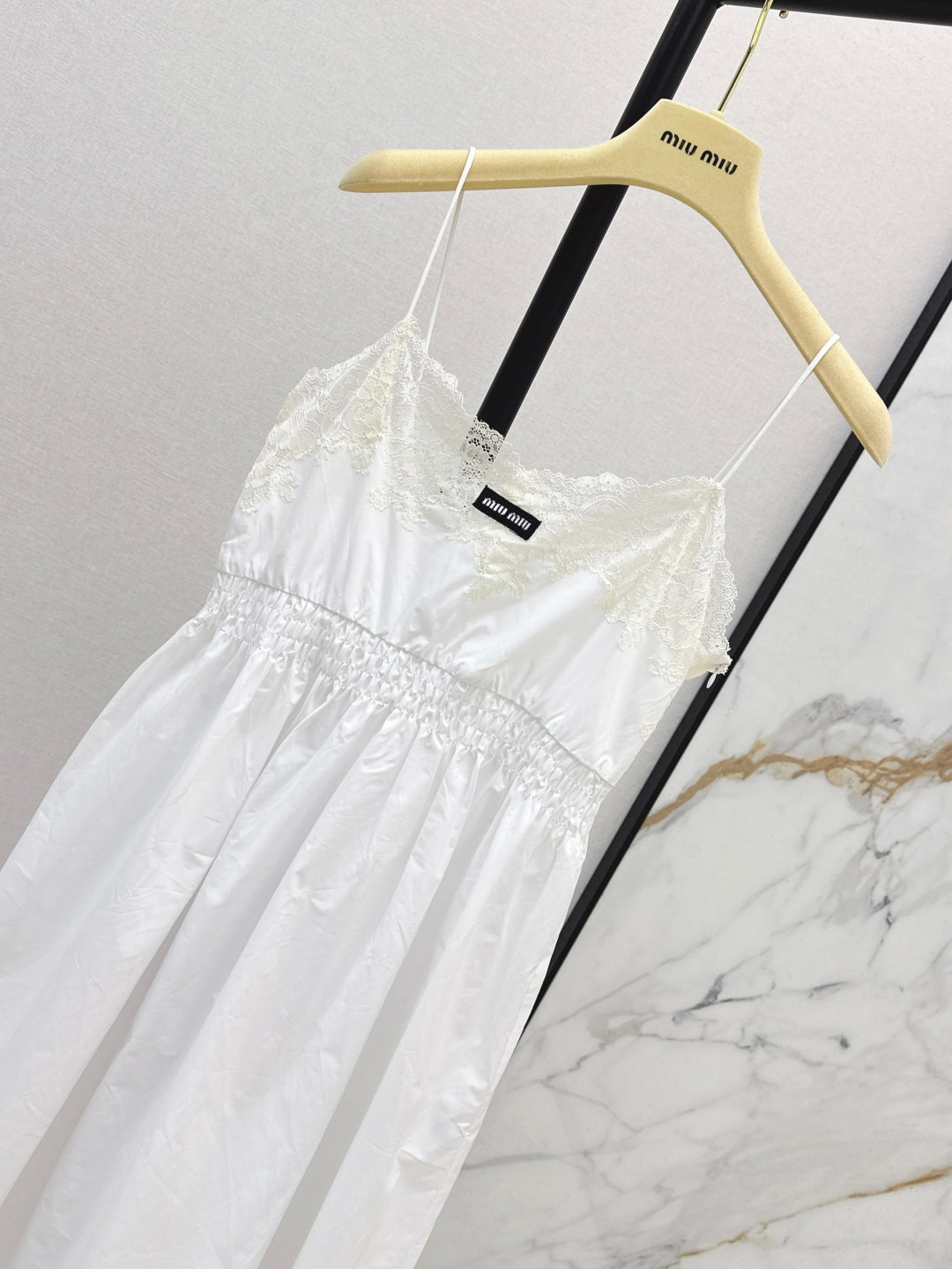 Miu 25ss lace slip dress