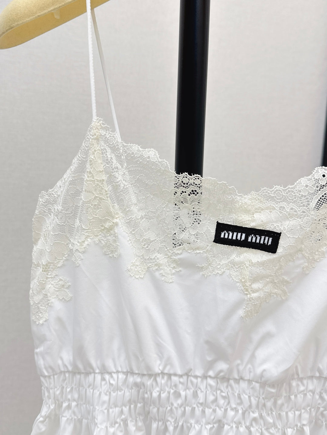 Miu 25ss lace slip dress