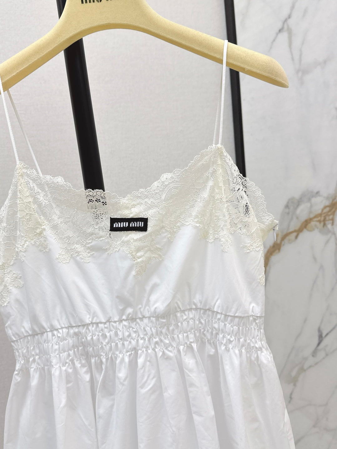 Miu 25ss lace slip dress