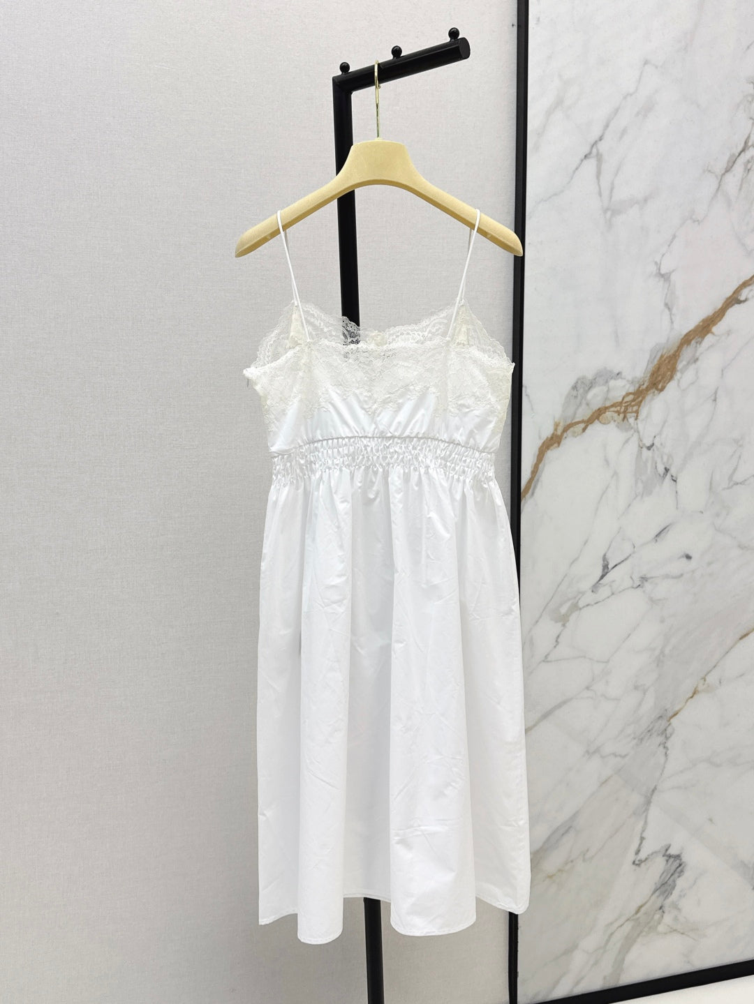 Miu 25ss lace slip dress
