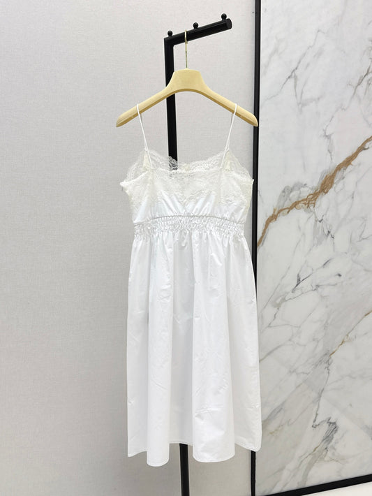 Miu 25ss lace slip dress