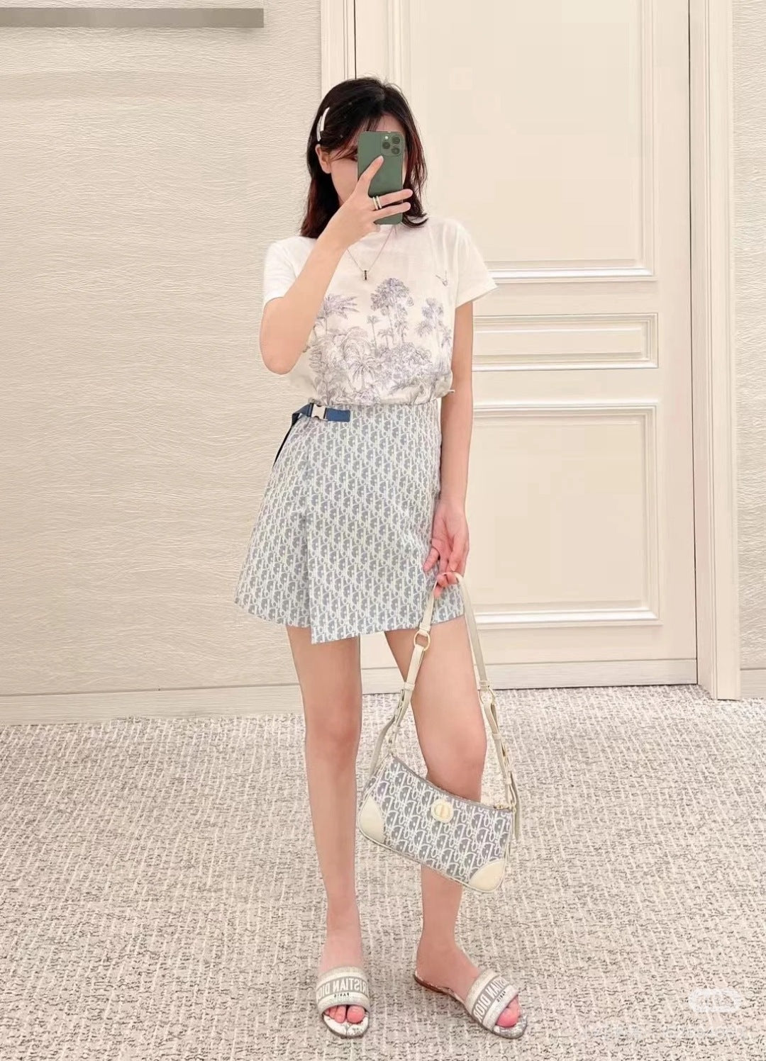 CD 25SS miss print skort