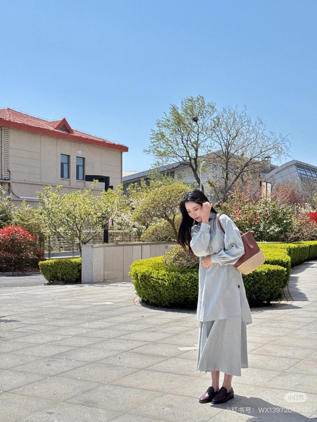 Loro 25ss shirt dress