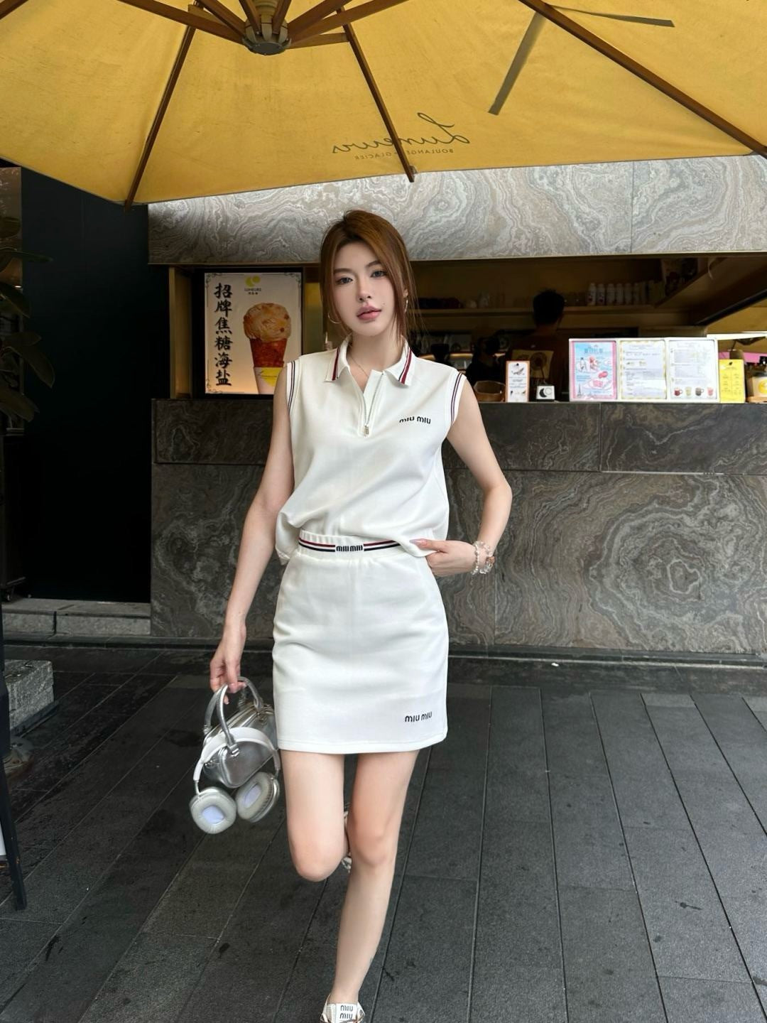 Miu 25ss vest skirt set
