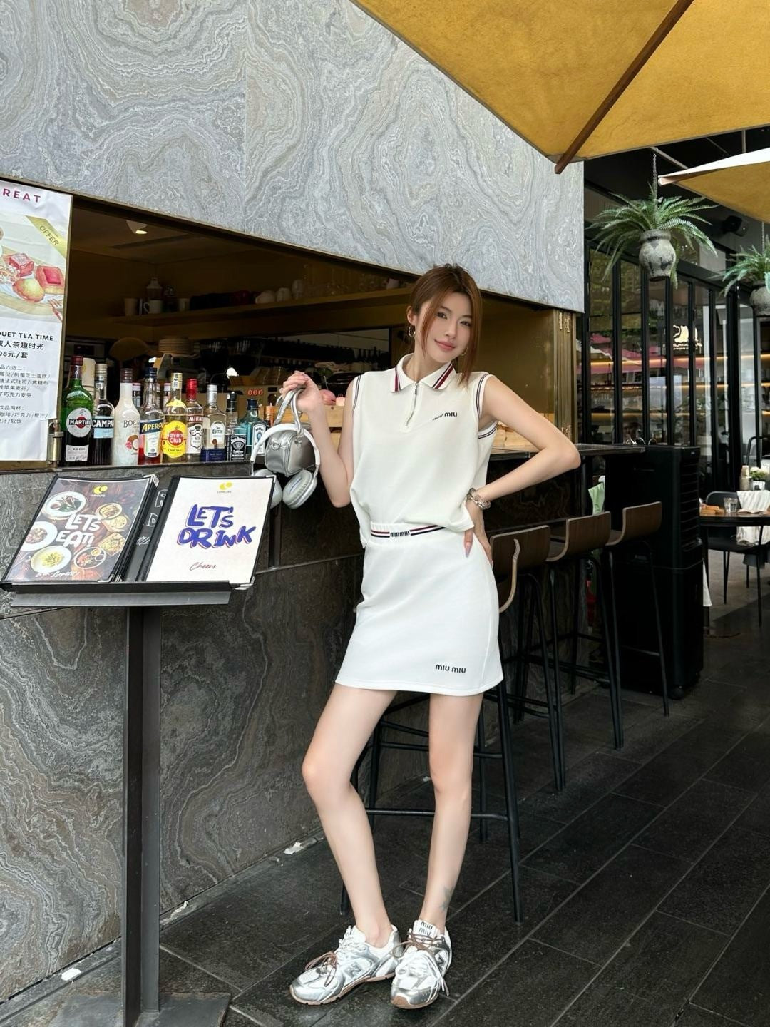 Miu 25ss vest skirt set