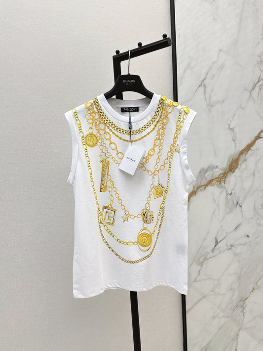 Bal 25ss print vest