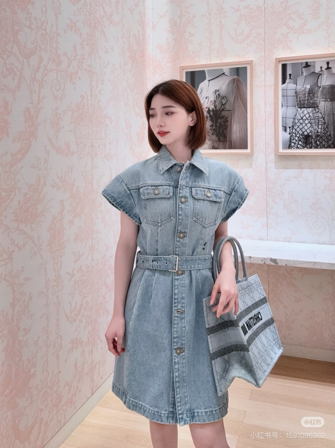 CD 25SS denim dress