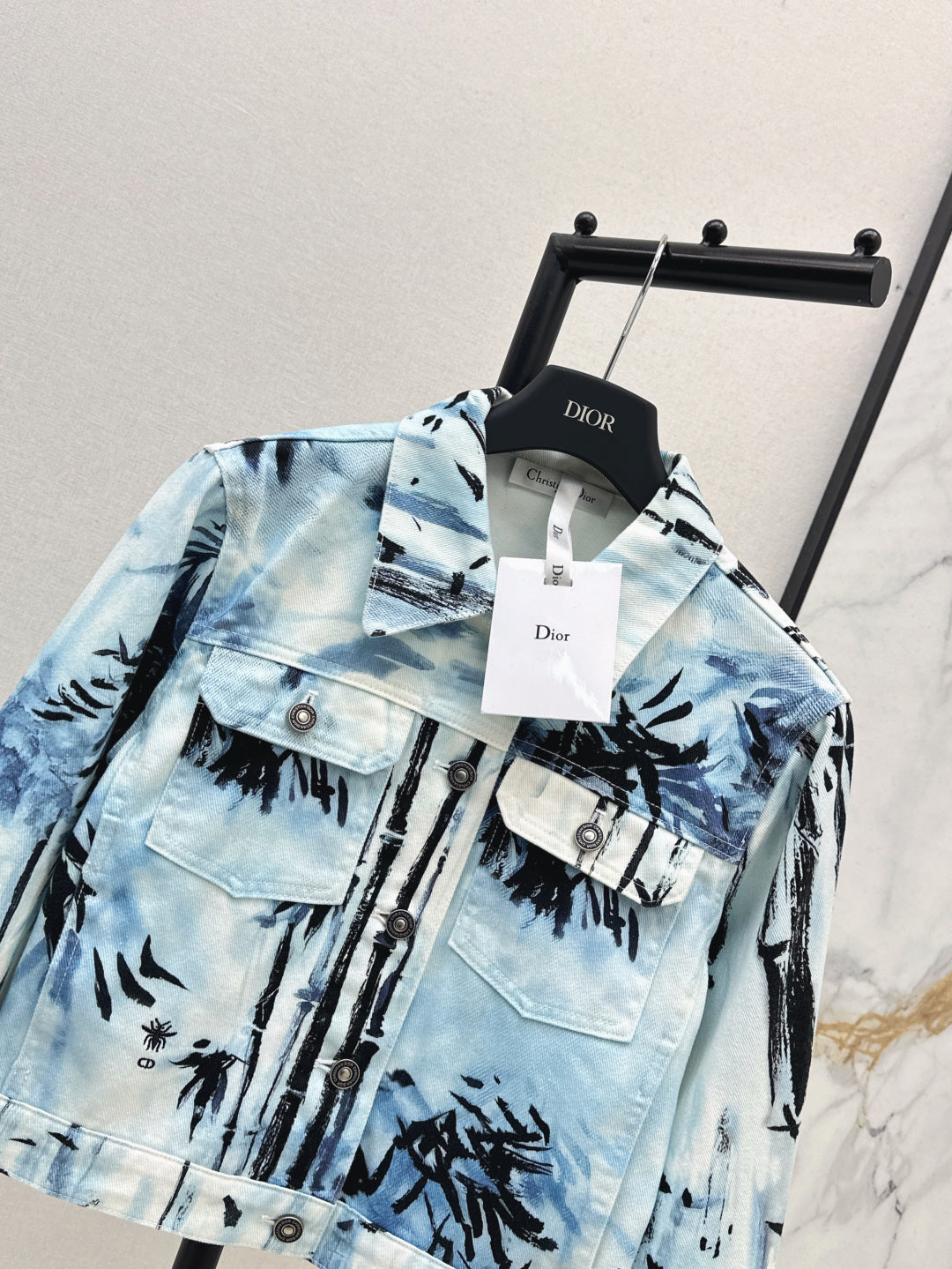 CD 25ss print denim jacket