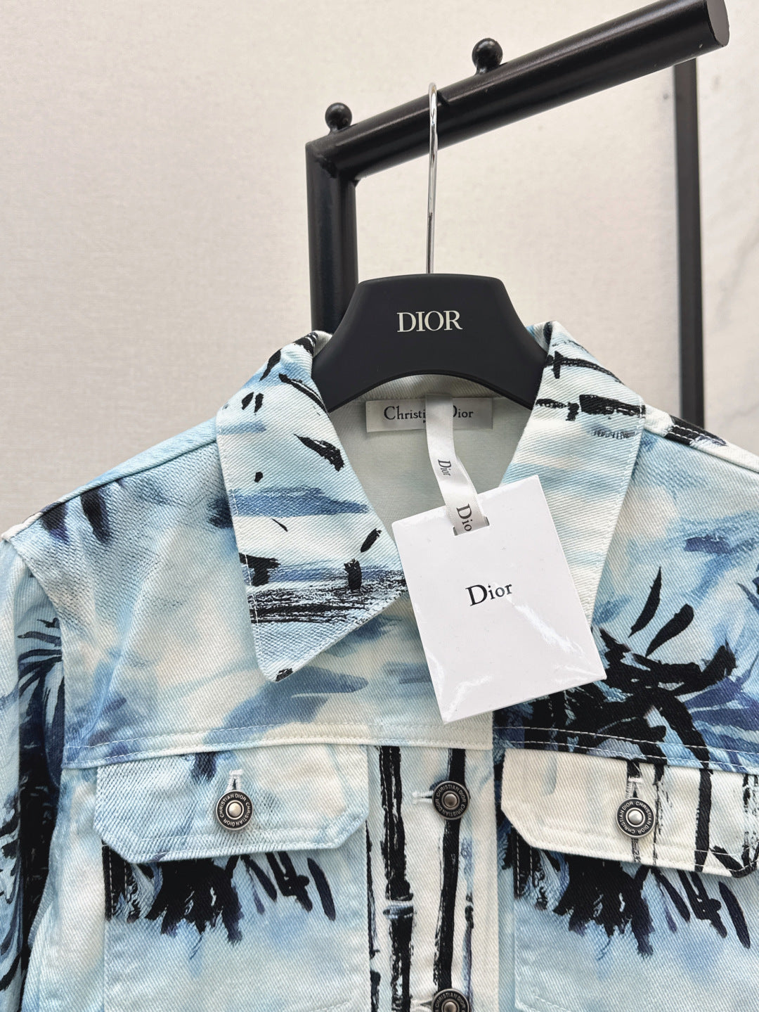 CD 25ss print denim jacket