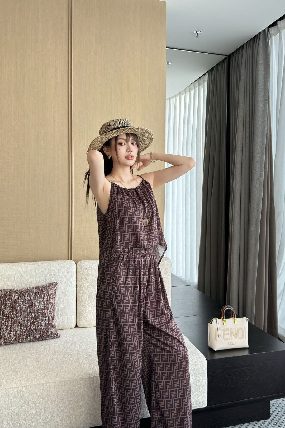 Fen 25ss print suit