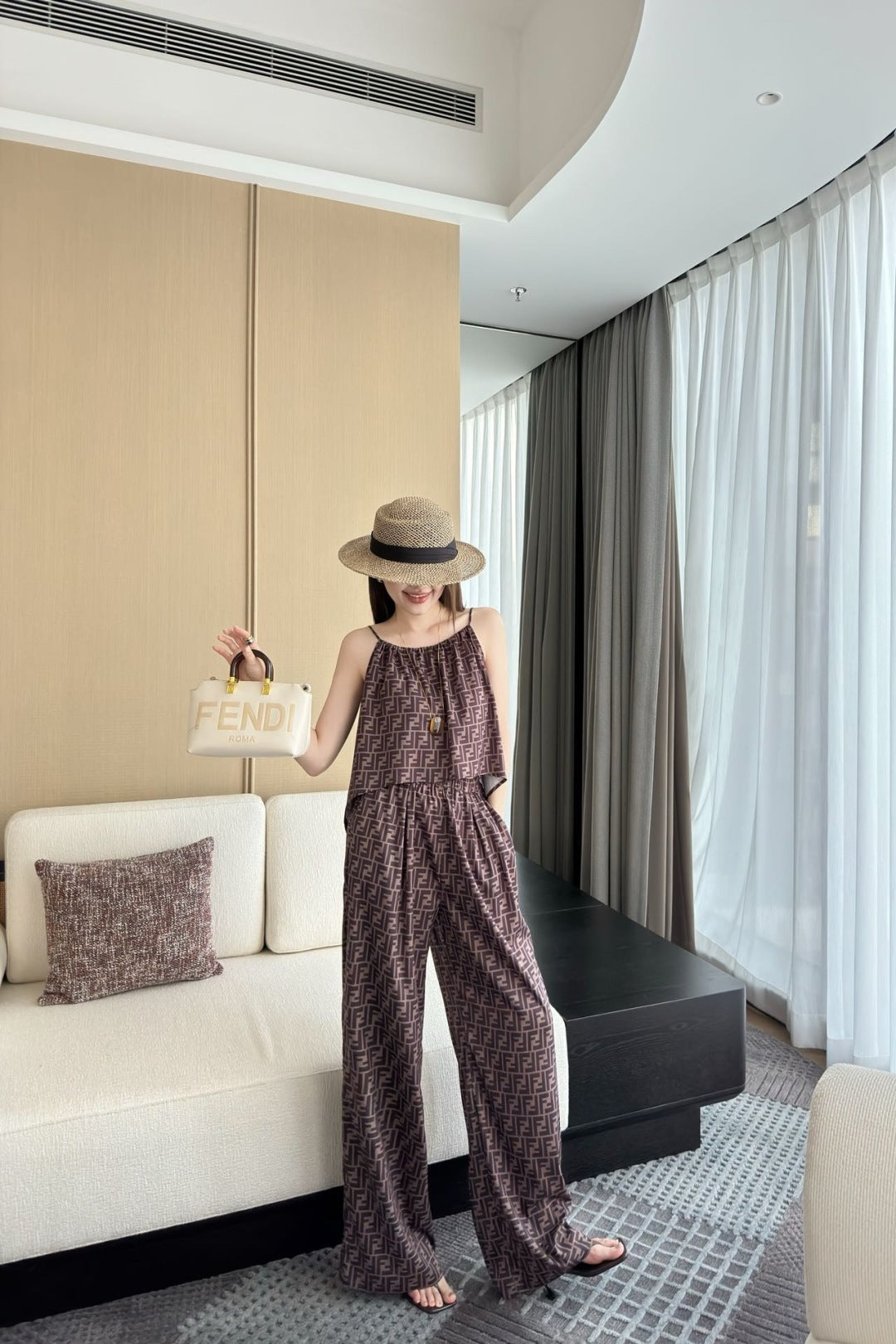 Fen 25ss print suit