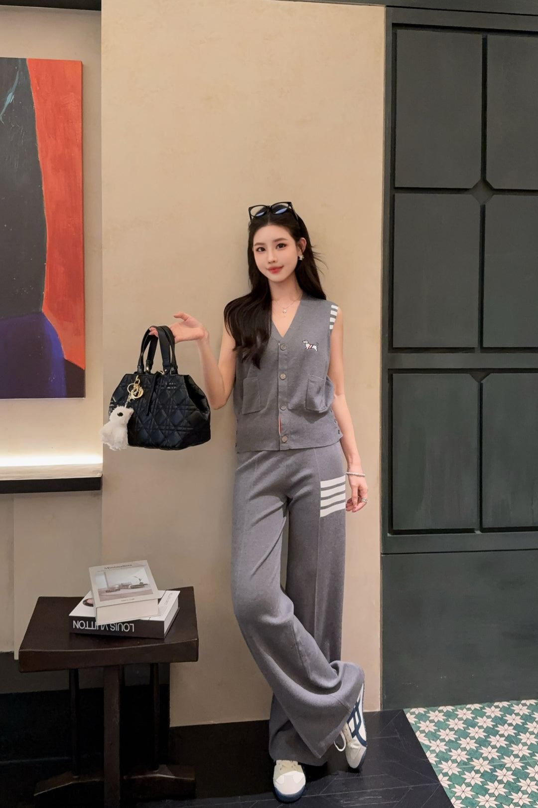 Thom 25ss knit suit
