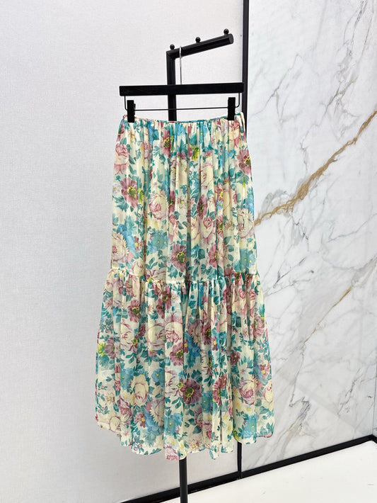 Cho 25ss chiffon skirt