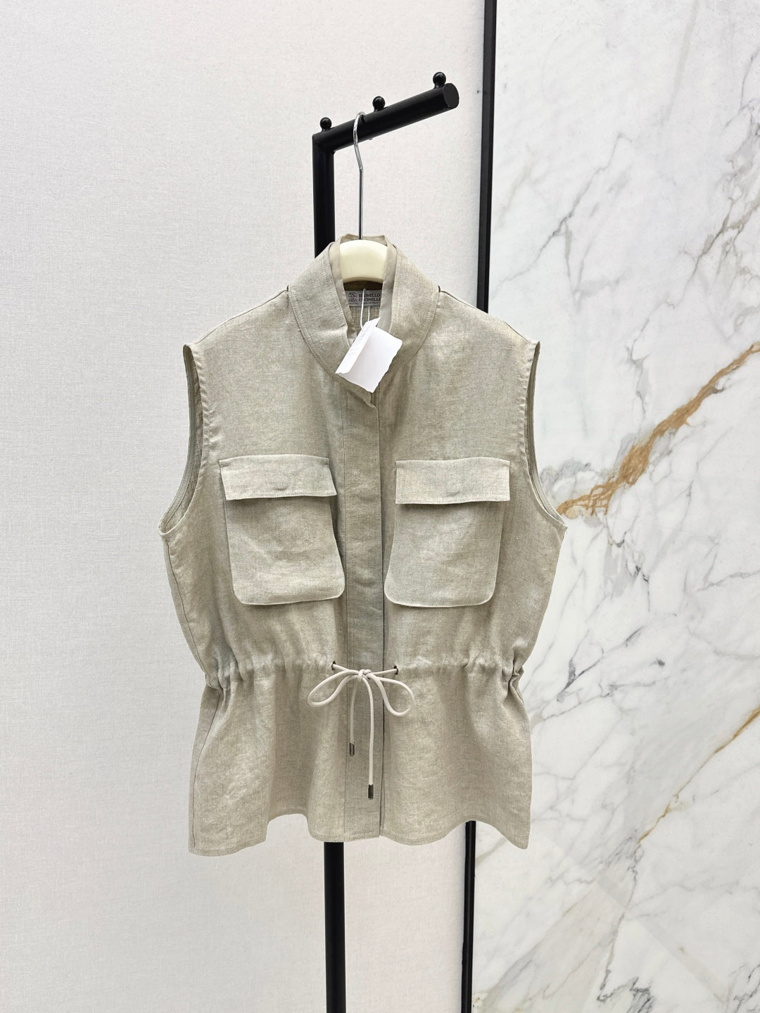 Brun 25ss linen vest