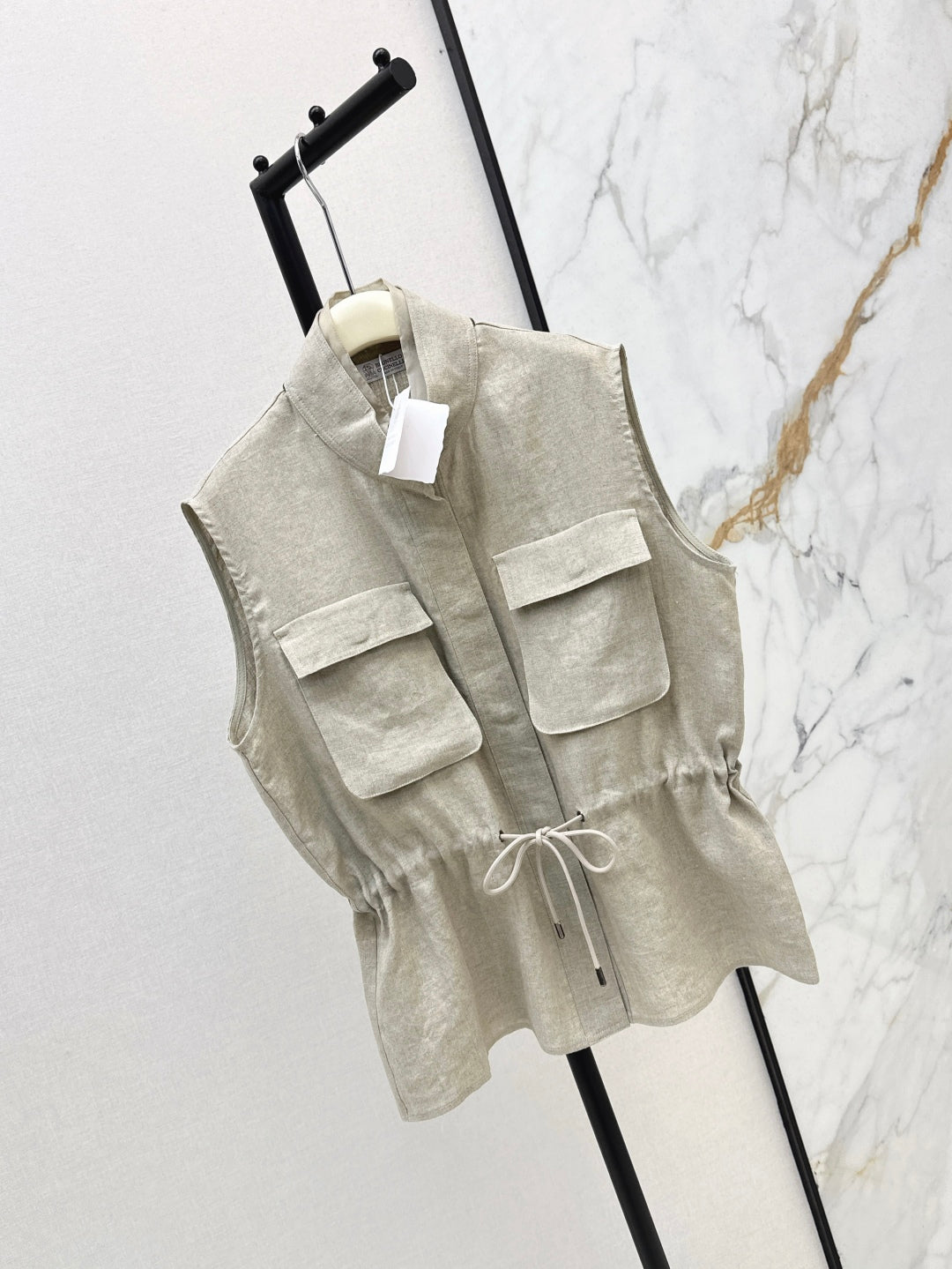 Brun 25ss linen vest