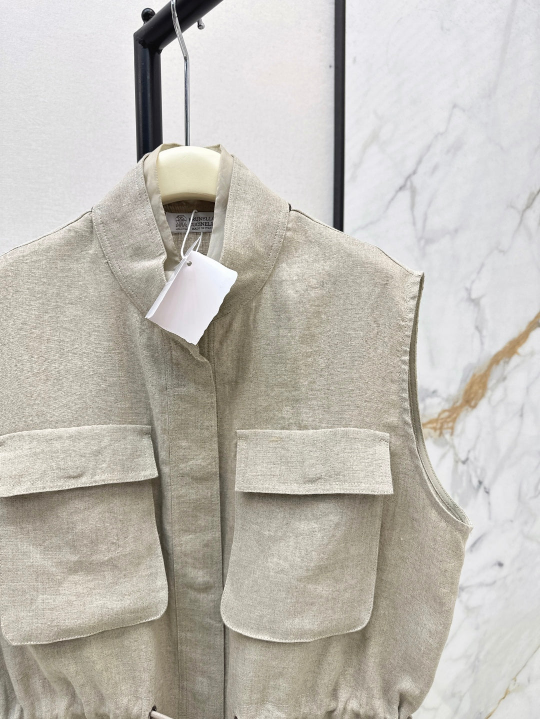 Brun 25ss linen vest