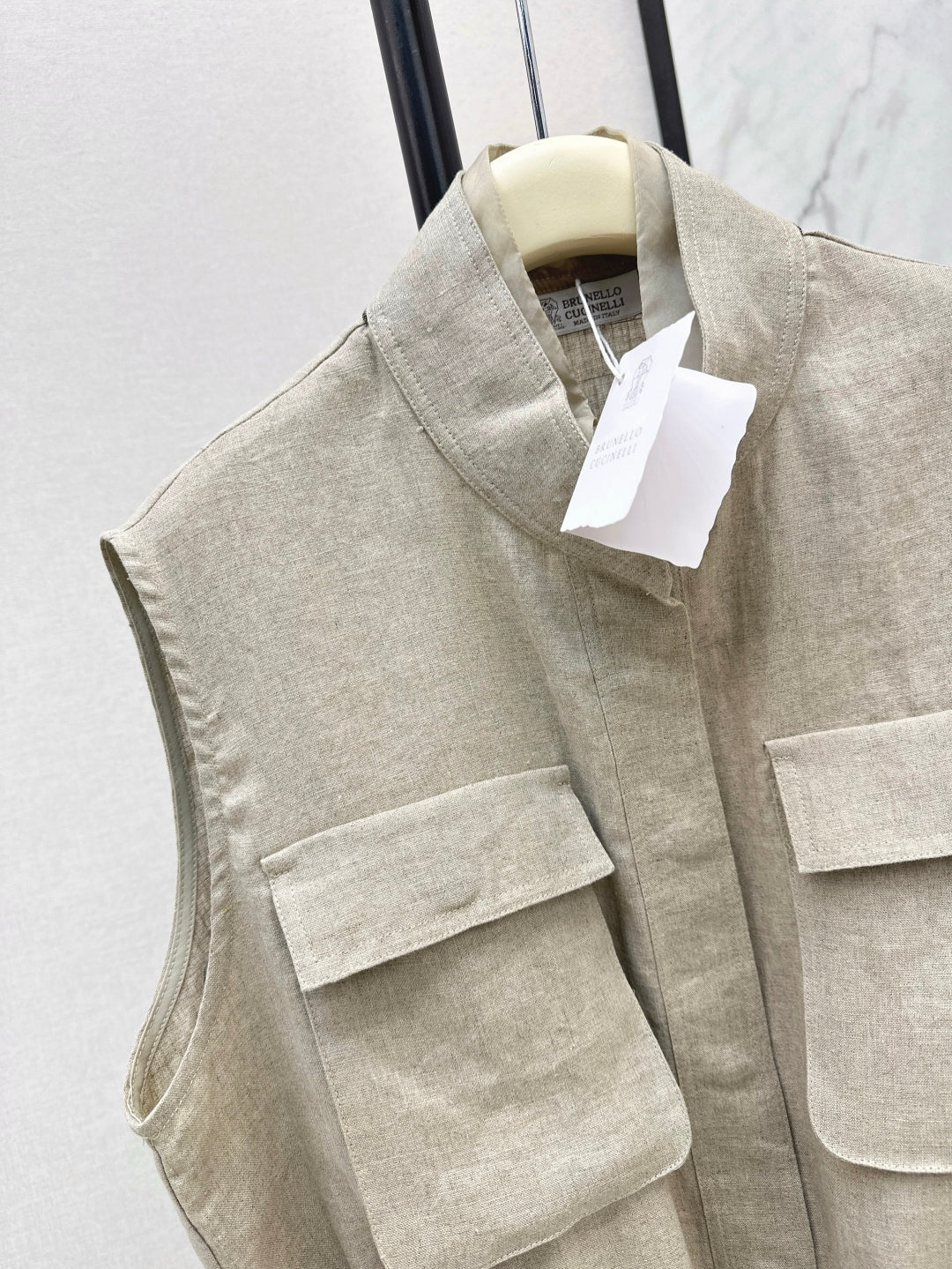 Brun 25ss linen vest