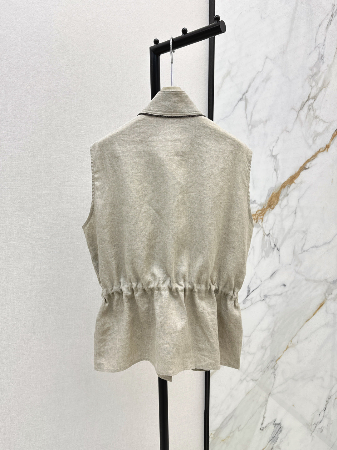 Brun 25ss linen vest