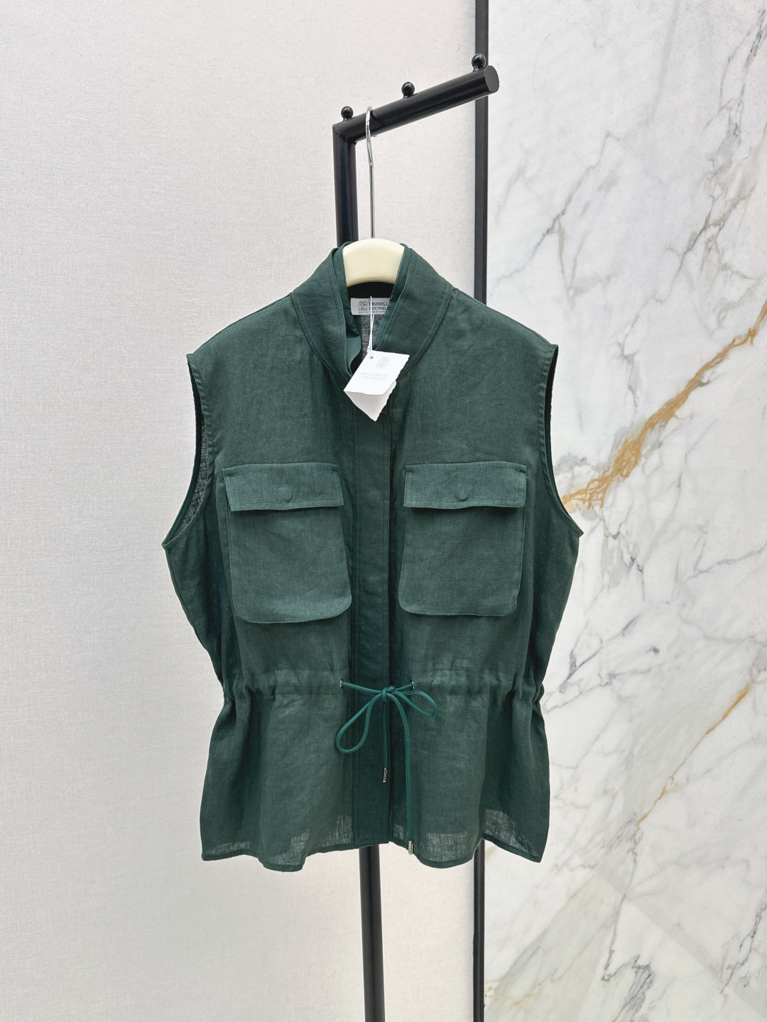 Brun 25ss linen vest