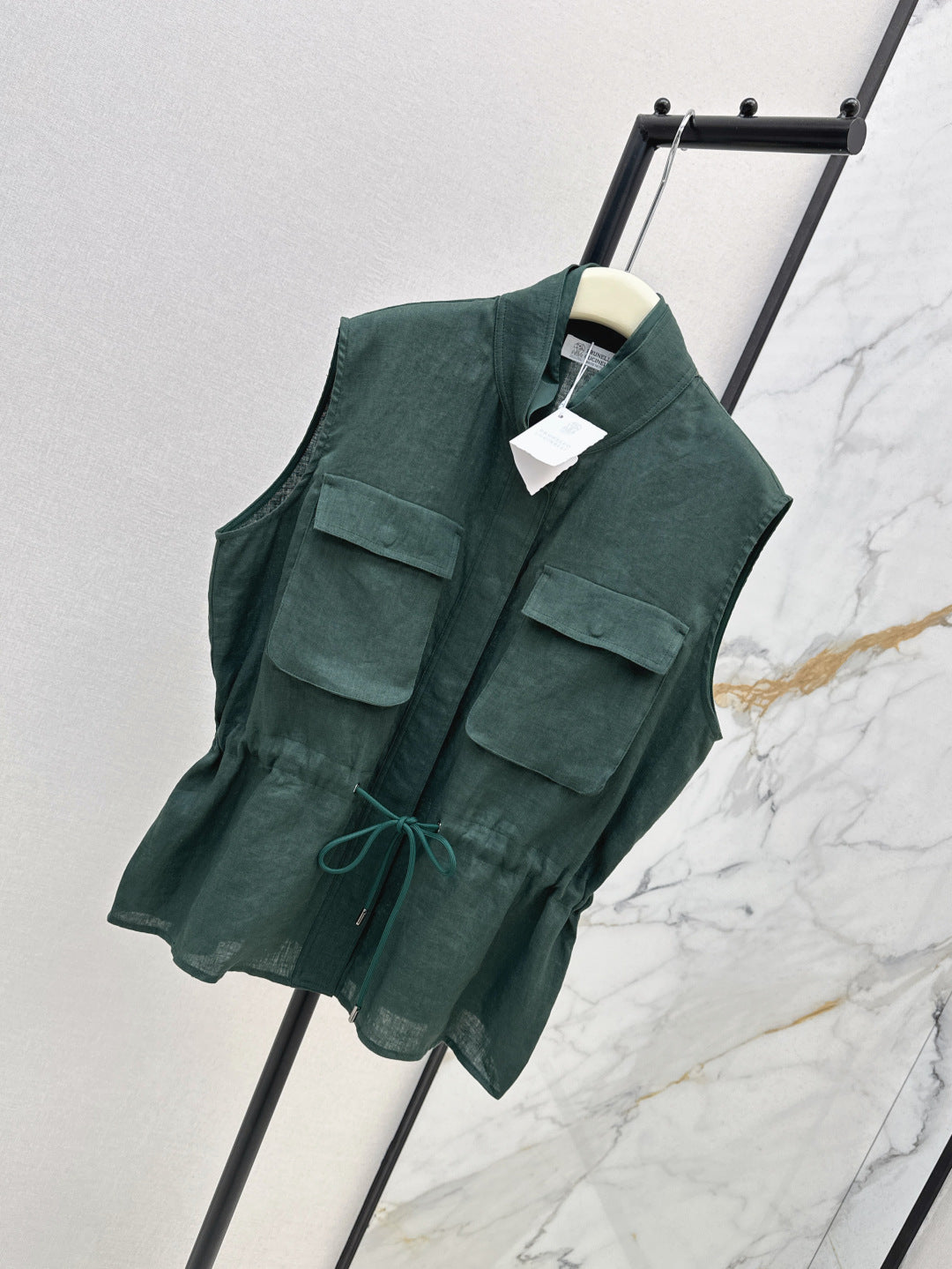 Brun 25ss linen vest