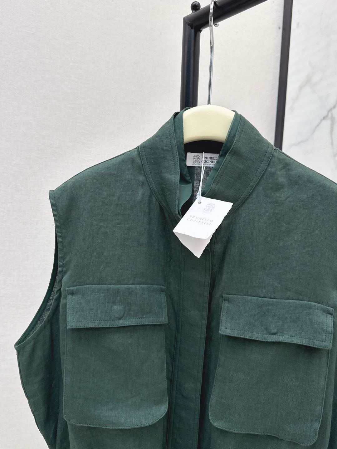 Brun 25ss linen vest