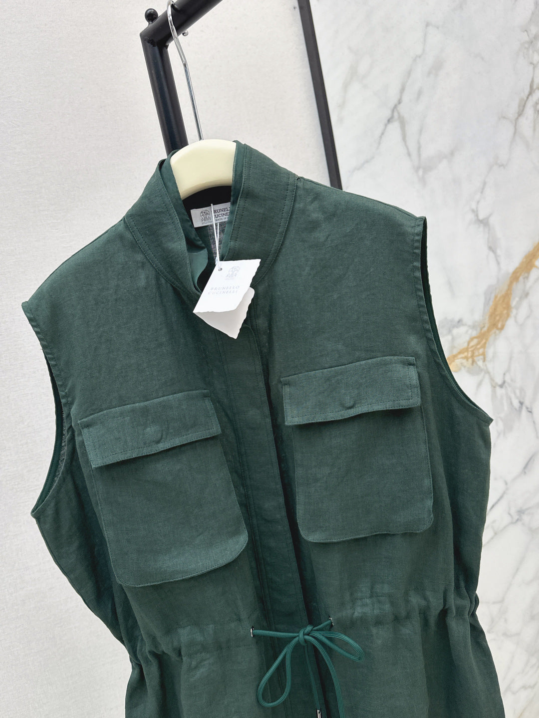 Brun 25ss linen vest