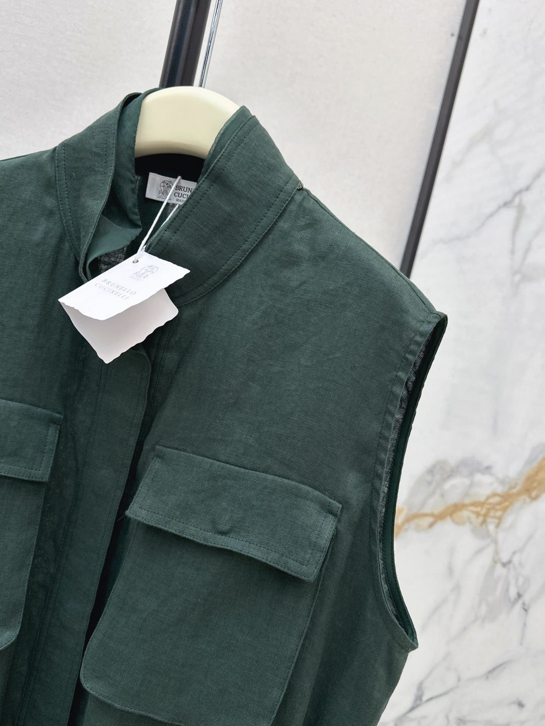 Brun 25ss linen vest