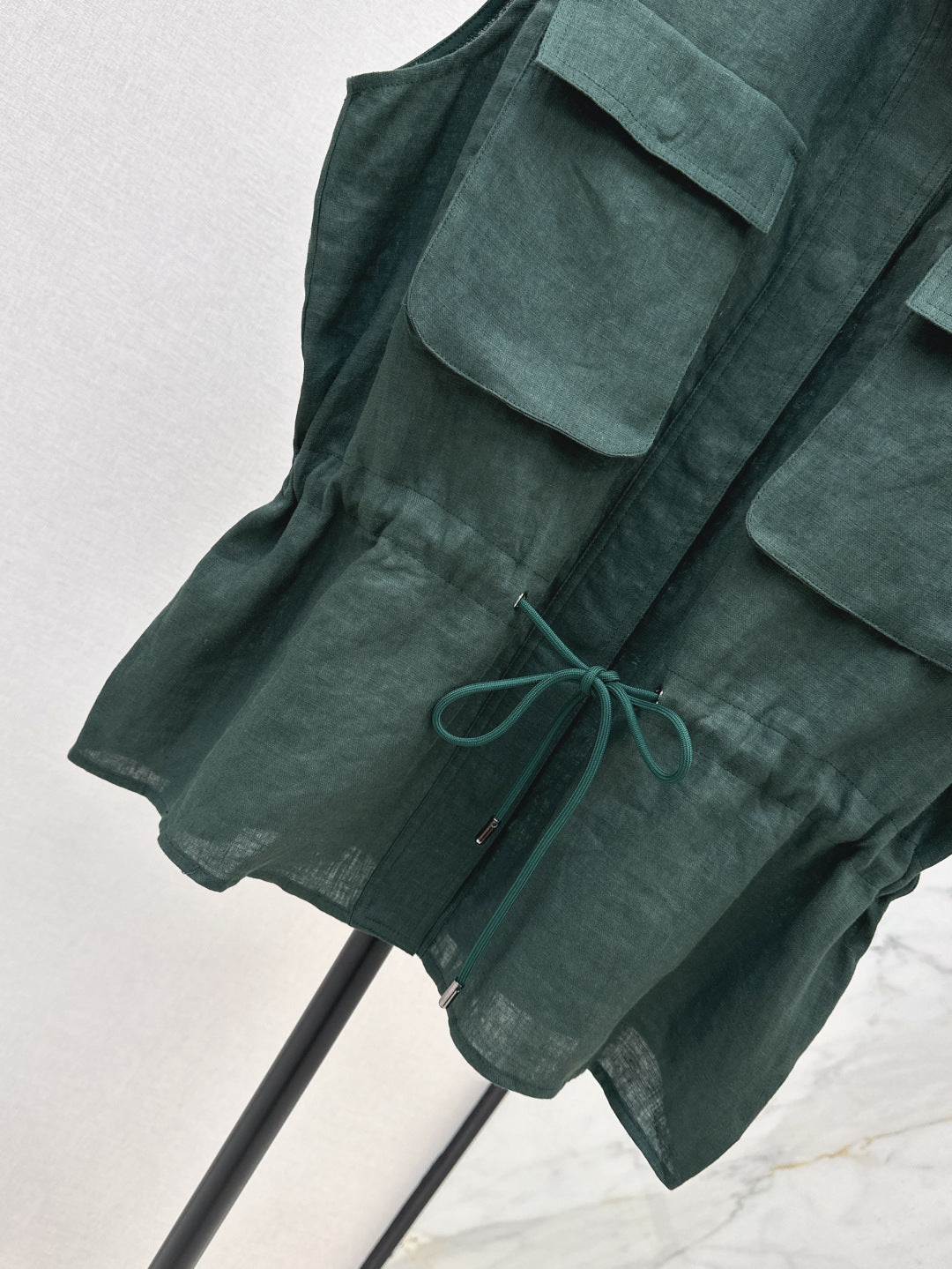 Brun 25ss linen vest