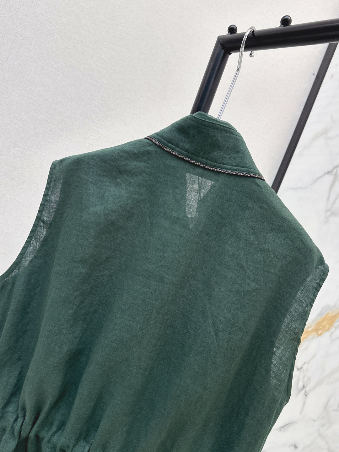 Brun 25ss linen vest