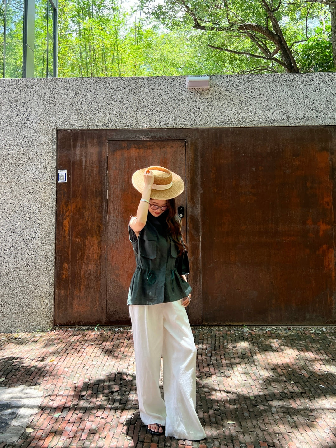 Brun 25ss linen vest