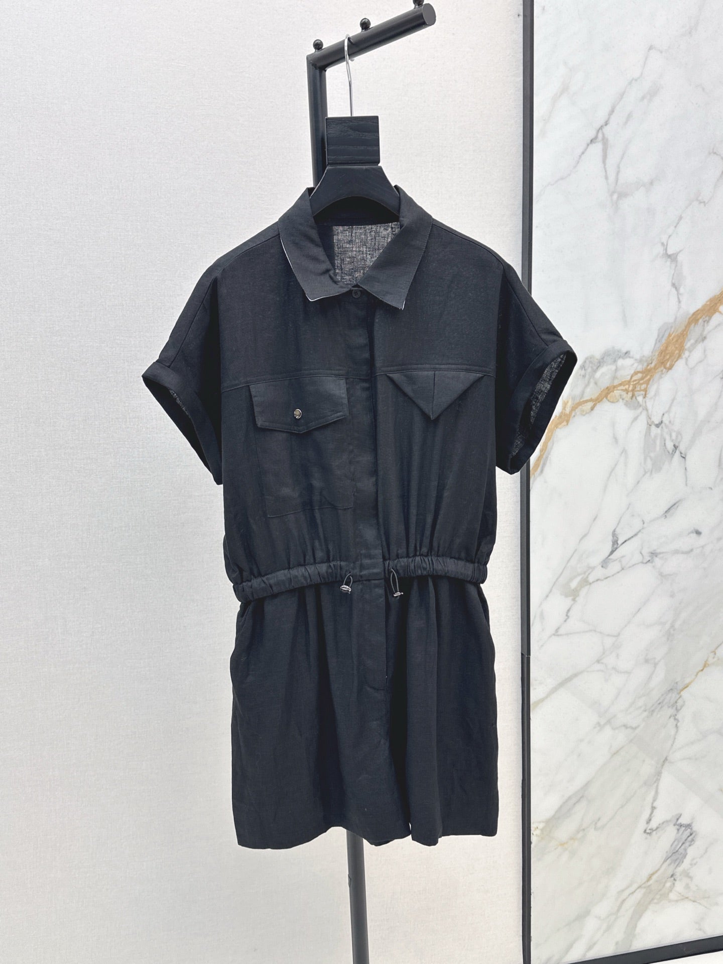 Bottega 25ss Linen jumpsuit