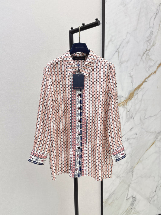 Louis 25ss silk shirt