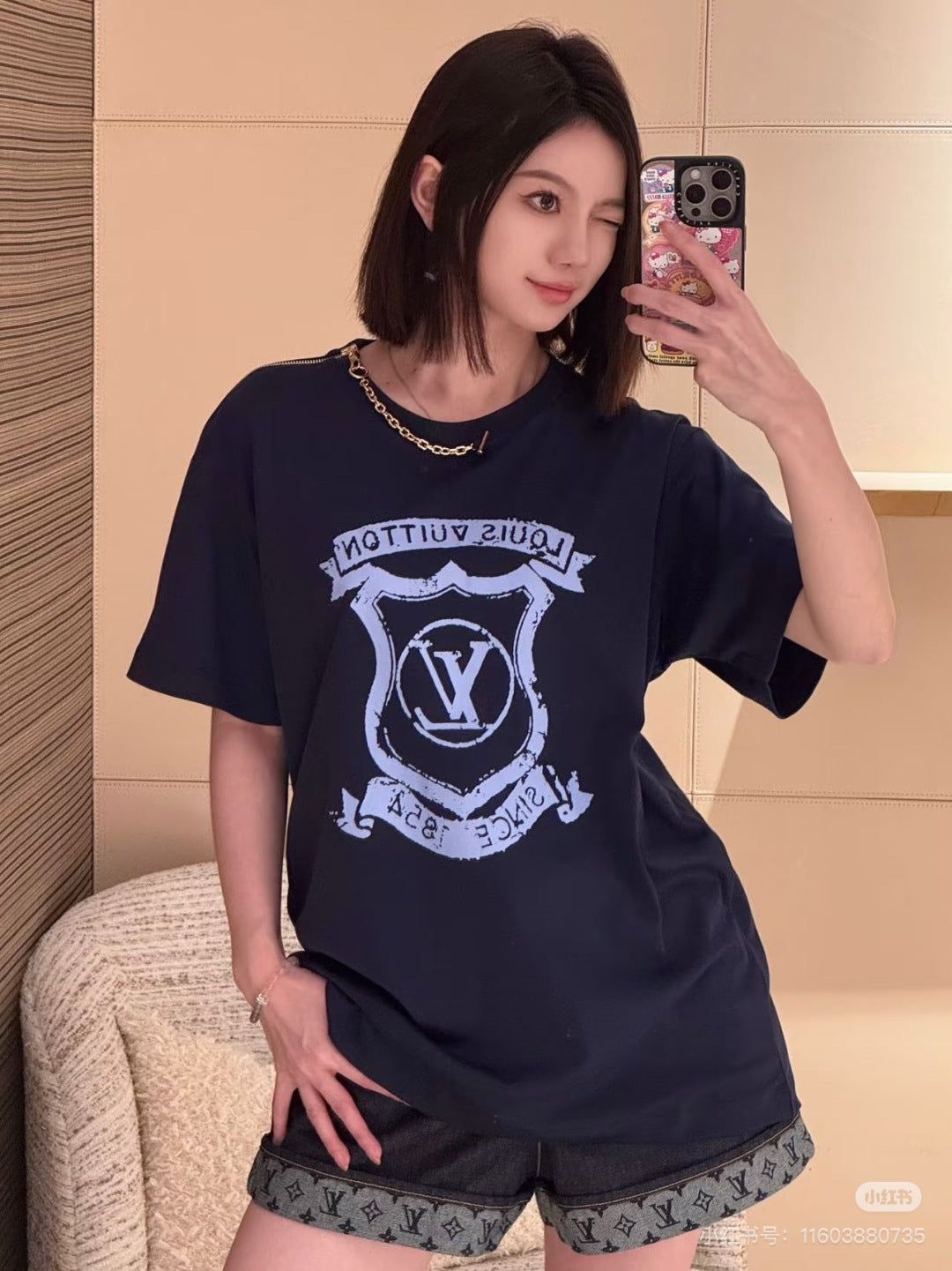 Louis 25ss print t-shirt