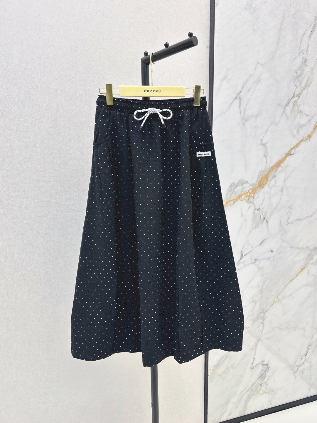 Miu 25ss drawstring skirt