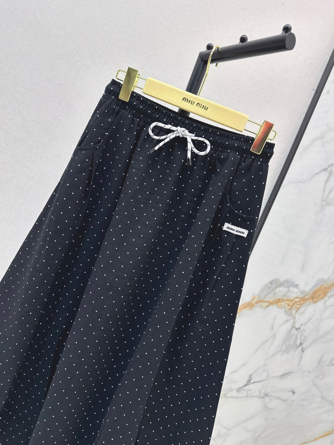 Miu 25ss drawstring skirt