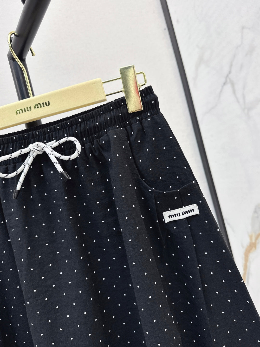 Miu 25ss drawstring skirt