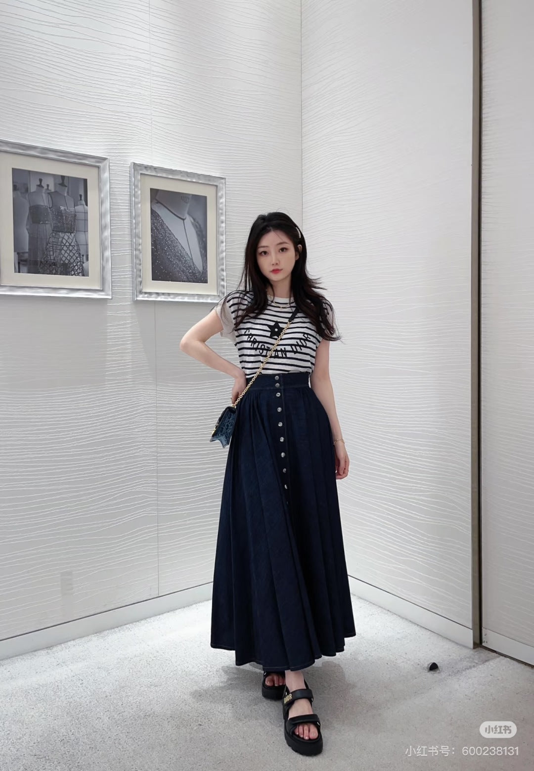 CD 25ss denim skirt