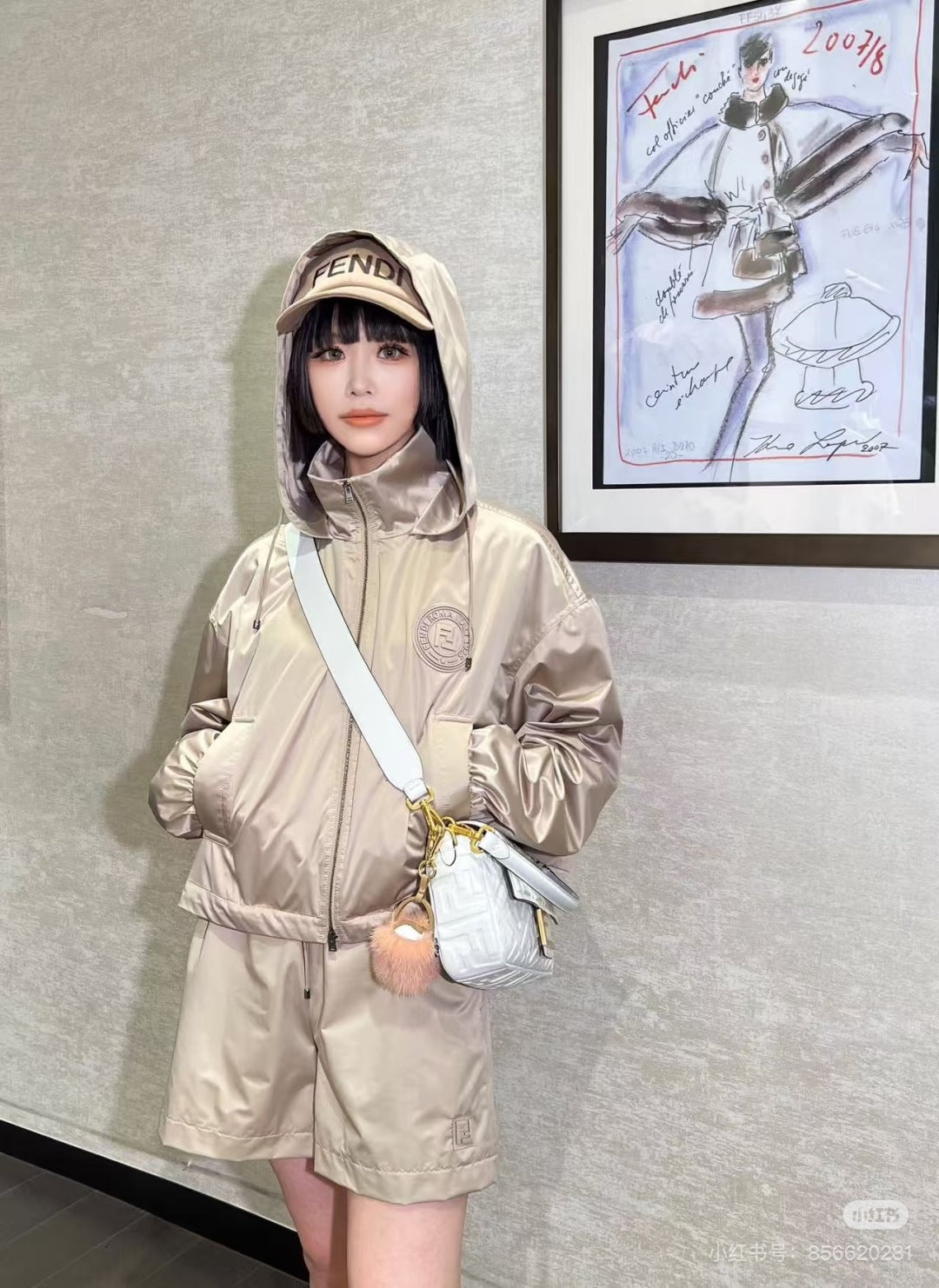 Fend 25ss hooded jacket