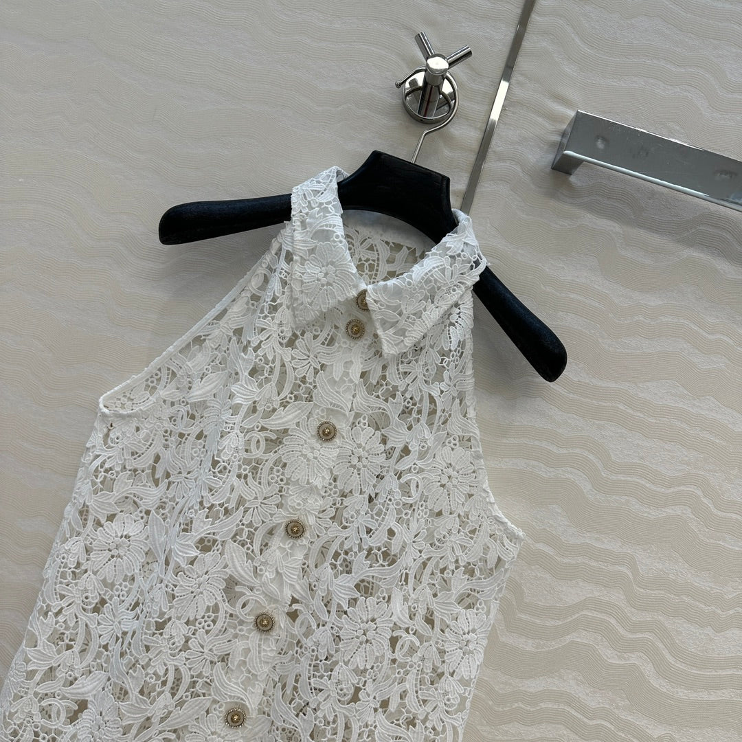 Chan 25ss embroidered vest