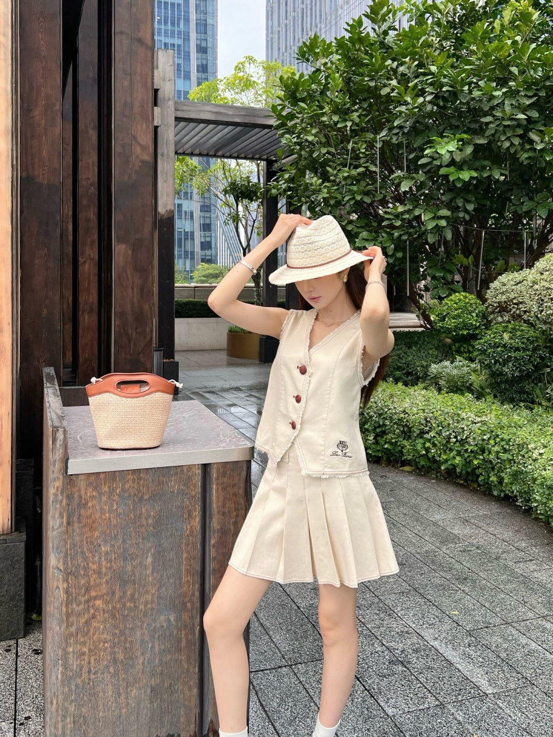 Loro 25ss denim suit