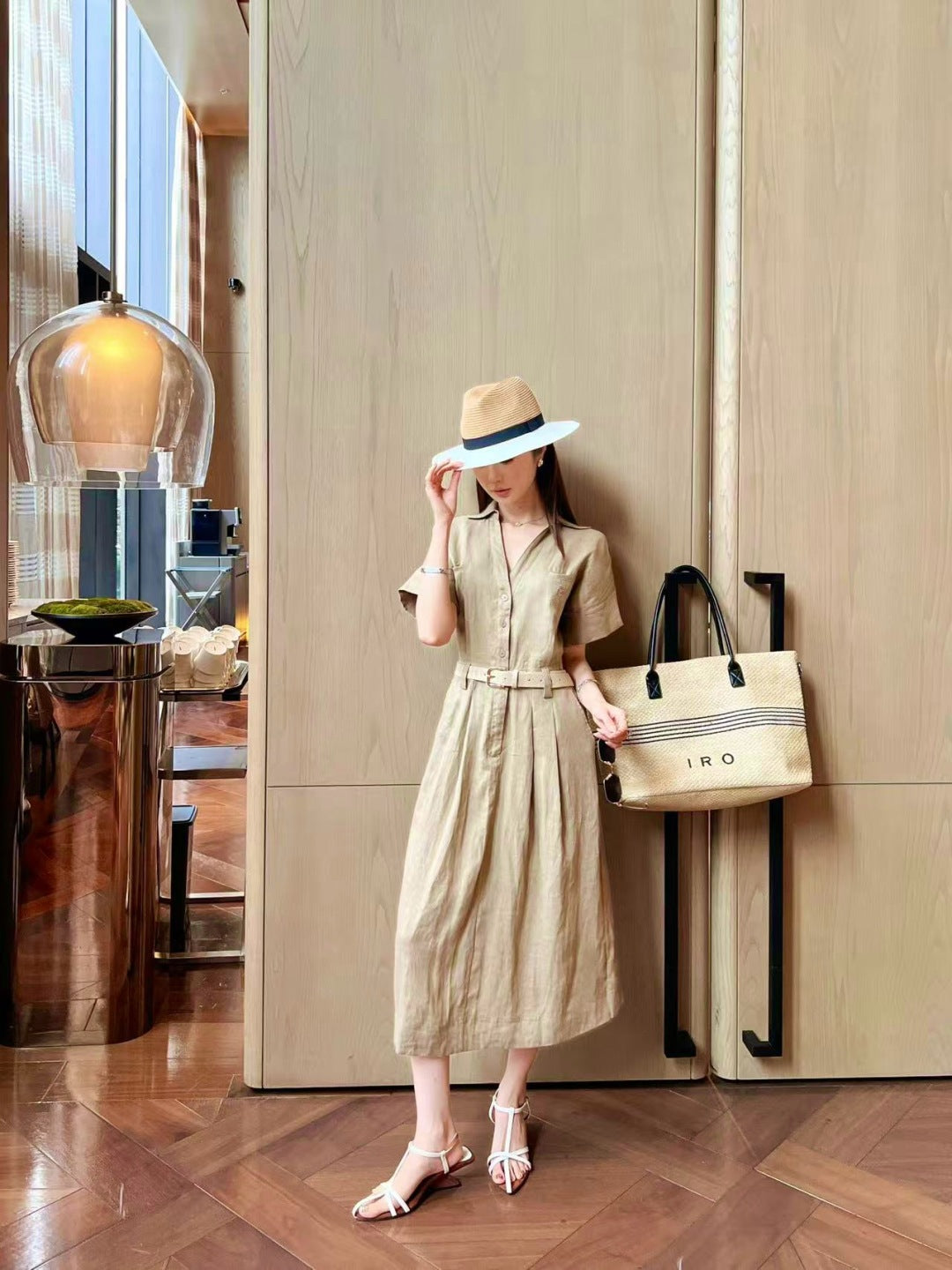 Loro 25ss linen dress