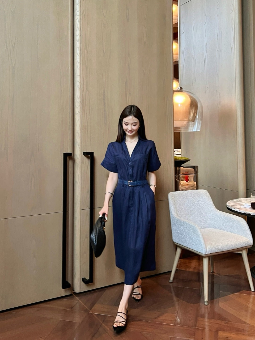 Loro 25ss linen dress