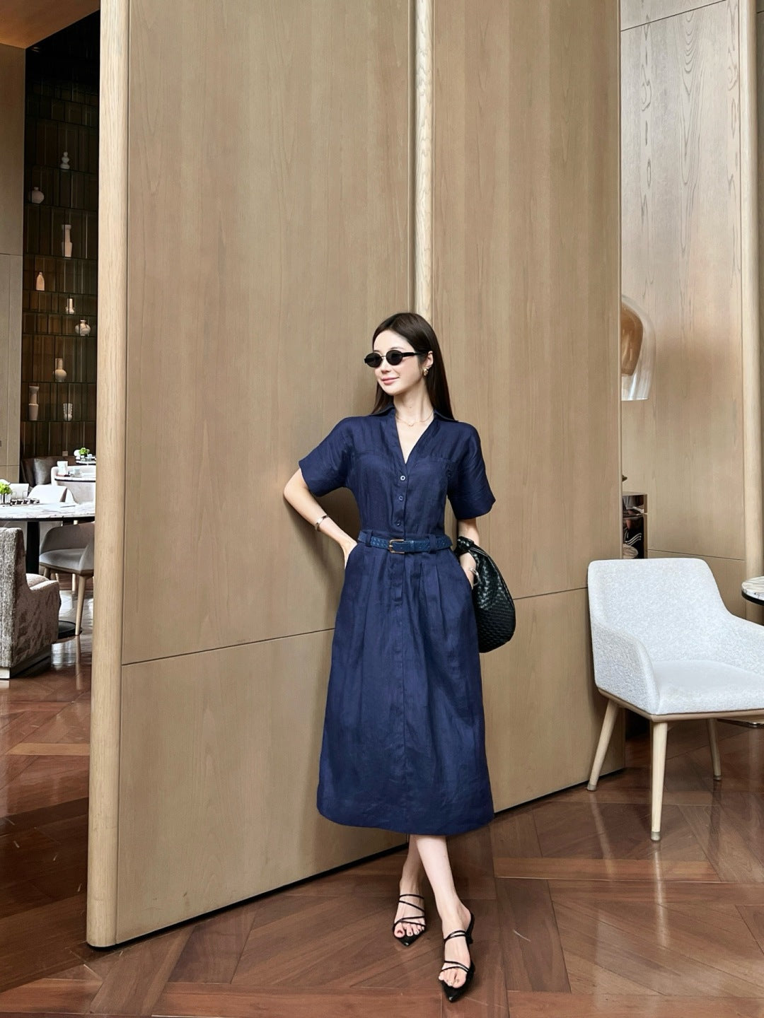 Loro 25ss linen dress