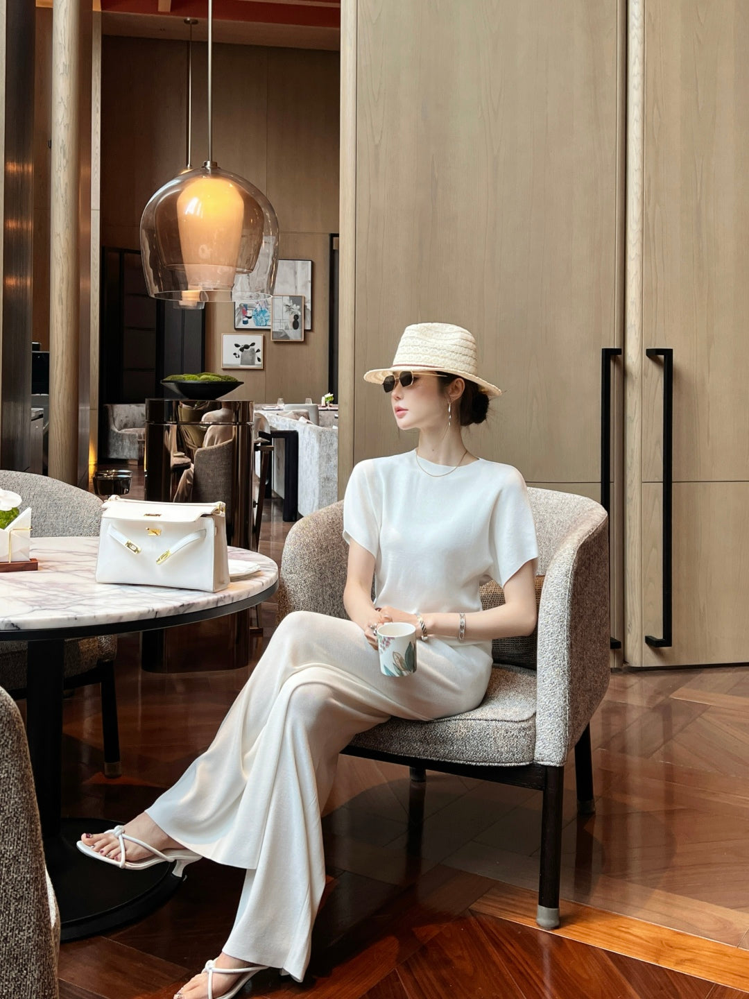 Loro 25ss knit suit