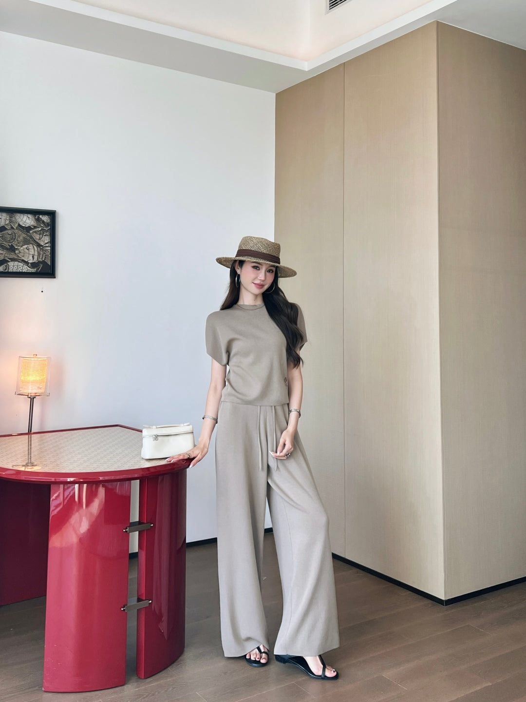 Loro 25ss knit suit