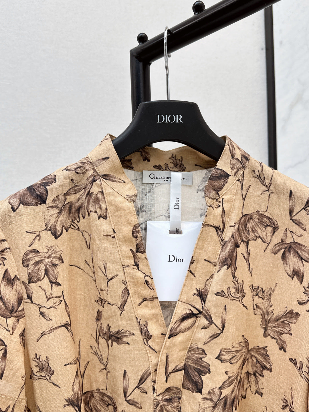 CD 25ss linen print dress