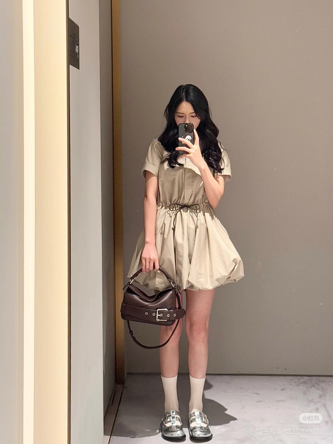 Loe 25ss drawstring dress