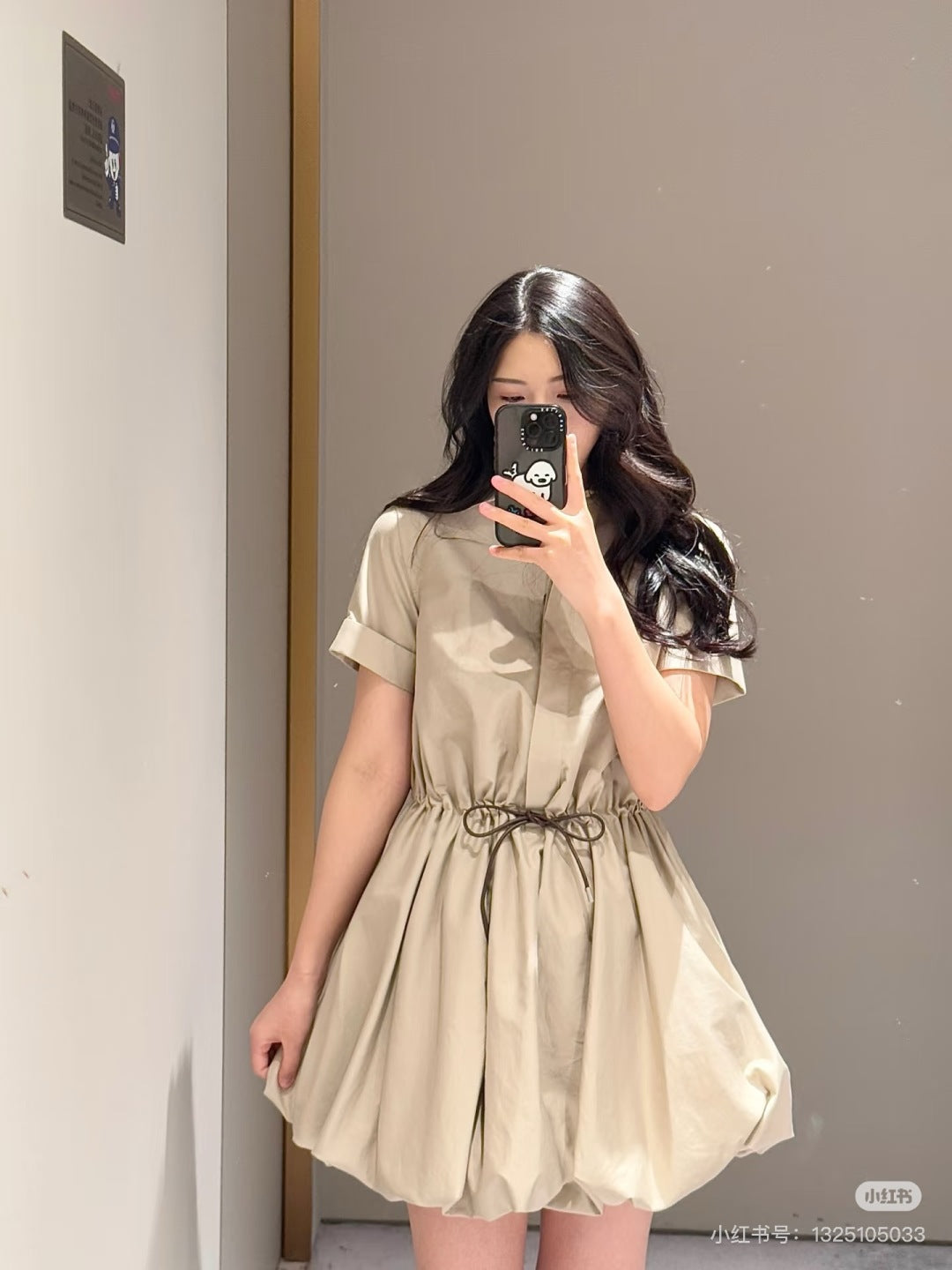 Loe 25ss drawstring dress