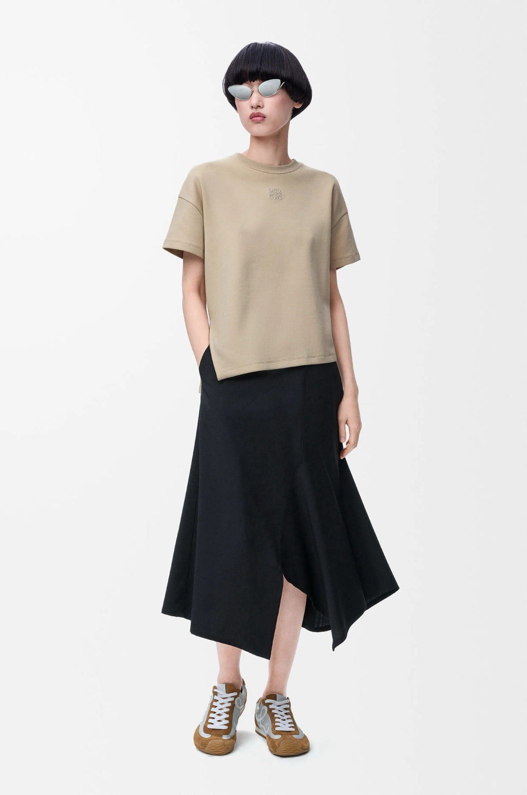 Loe 25ss embroidered t-shirt